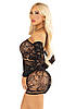 Платье Leg Avenue Seamless Off The Shoulder Mini Dress One Size, Black, фото 5