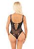 Боди Leg Avenue Rhinestone Net and Lace Bodysuit One Size, Black, фото 3