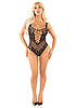 Боди Leg Avenue Rhinestone Net and Lace Bodysuit One Size, Black, фото 6