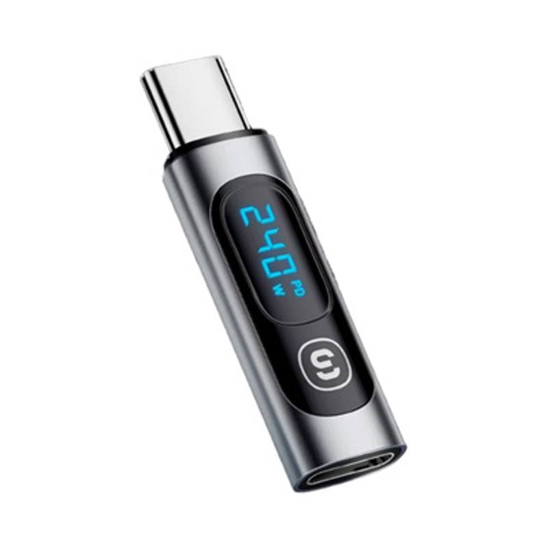 OTG USB Type-C вимірювач потужності зарядки гаджетів до 240 Ватт з дисплеєм Essager ES-OTG16
