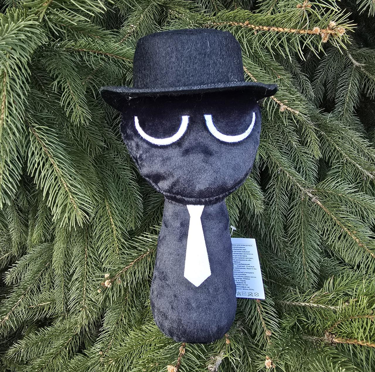 М'яка іграшка Чорний Спрункі Black Sprunki Incredibox 33*19*9 см (00517-85), фото 1