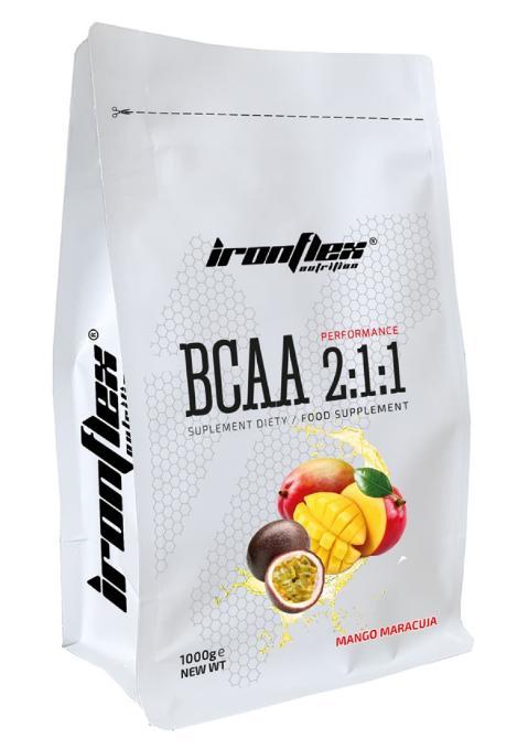 Амінокислоти IronFlex BCAA Performance 2-1-1 1000 грам Смак : Mango marakuja
