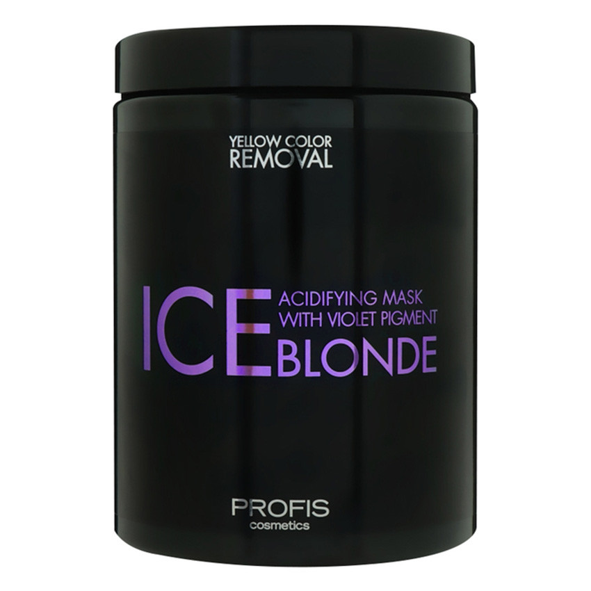 Професійна антижовта маска для волосся Ice Blonde Profis, 1000 мл с фіолетовими пігментами