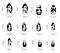 Накладні нігті 24 шт. готика + клей для нігтів, мигдаль для манікюру, фото 4