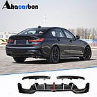 Диффузор заднего бампера V3 (для M-Sport 2018-2022, Карбон) для BMW 3 серия G20/21 2018- гг