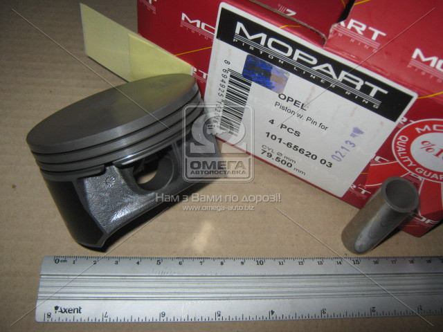 Поршень двигуна Олег Астра OPEL ASTRA 79,50 1,6i 16V Z16XEP (пр-во Mopart)