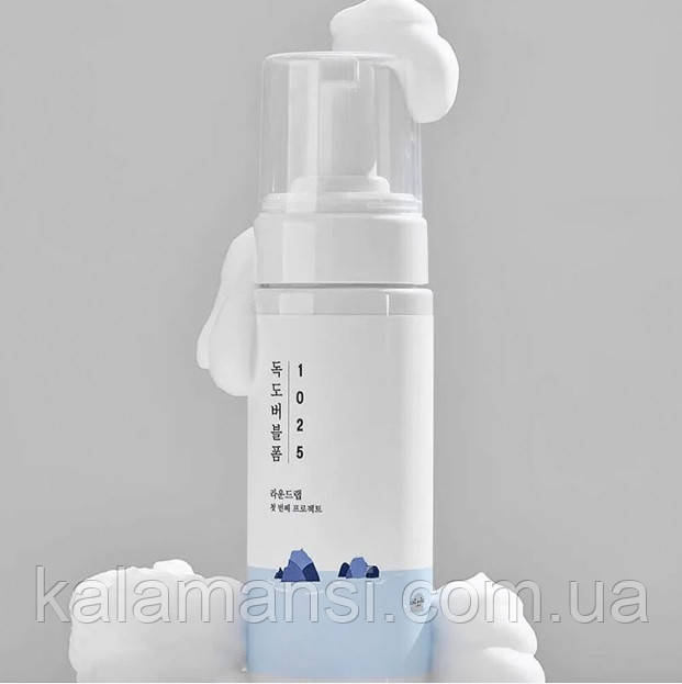 Очищувальна бульбашкова пінка з морською водою Round Lab 1025 Dokdo Bubble Foam 150 мл