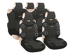 Майки авто сидінь Prestige AG-P72544 велюр чорний комплект