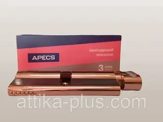 Циліндр дверний Apecs EM 100мм (50*50) ключ-вороток