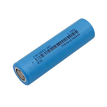Акумулятор EVE IСR18650/26V Flat Top (2550 mAh 3.6V), Li-ion батарея (без захисту), фото 1