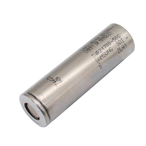 Акумулятор SAMSUNG INR21700-50G Flat Top (5000 mAh 3.6V), Li-ion батарея, фото 1
