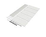 Стелаж металевий 5 полиць білий фарбований 1700х750х300 35 кг/полицю Офісний збірний стелаж для речей, фото 7