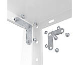 Стелаж металевий 5 полиць білий фарбований 1700х750х300 35 кг/полицю Офісний збірний стелаж для речей, фото 4