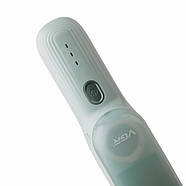 Акумуляторна машинка для стрижки дітей з витяжкою та 3 насадками VGR V-155, фото 8