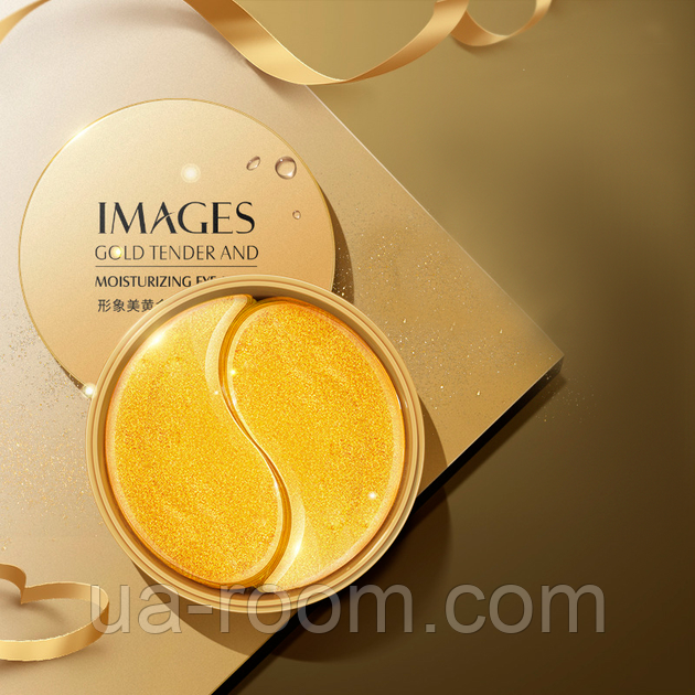 Гидрогелевые золотые патчи IImages Gold Tender and Moisturizing Eye Mask c коллагеном, 60 шт.