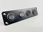 Панель із 4 тумблерними перемикачами, фото 6