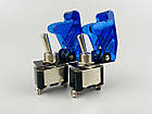 Світлодіодний перемикач із кришкою прозоро-блакитного кольору 12 В,, фото 7