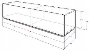 Тумба під телевізор матова 158.30 см, фото 2