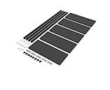 Металеві стелажі збірні Чорні 1700х750х300, 5 полиць, 35 кг/полку, Стелаж офісний лофт, фото 8