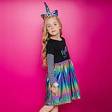 Дитяча нарядна святкова сукня Єдиноріг для дівчинки р.110, фото 2