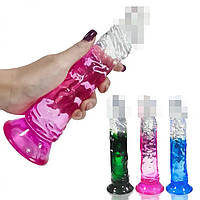 Фаллоимитатор на присоске гелевый 20 см Dream Мягкий фаллос с головкой вагинально анальный