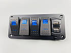 Панелі з 4 перемикачами, двома USB-портами та цифровим вольтметром., фото 8
