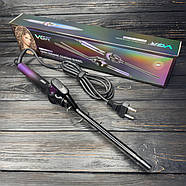 Плойка 10 мм з керамічним покриттям та регулюванням температури VGR V-573, фото 2