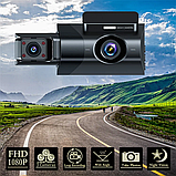 Автомобільний відеореєстратор Y-18 (3 камери) Wi-Fi Full HD, фото 6