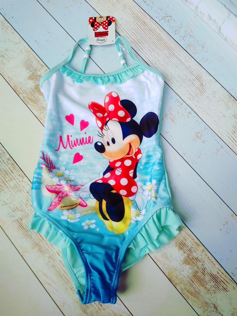 Купальник для девочки Дисней , Disney с Минни Маус 3-8 лет