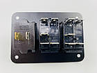 Панелі з 2 перемикачами, двома USB-портами та цифровим вольтметром., фото 5