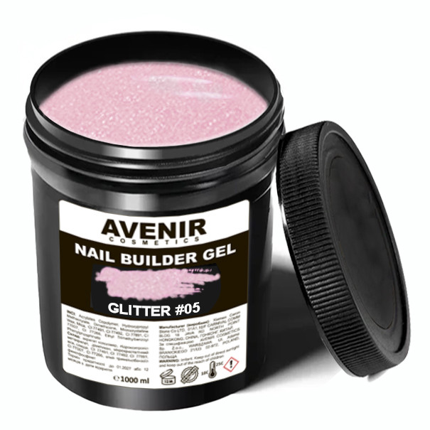 Гель для нарощування Avenir Glitter #05 (Гліттер №05) 1 кг