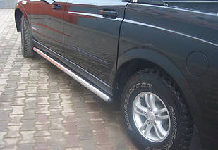 Пороги труби без проступів d60 2 шт нерж SsangYong Action sports 2006-2014+