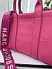Сумка жіноча Марк Джейкобс шопер малиновий Marc Jacobs Tote Bag великий, фото 2