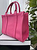 Сумка жіноча Марк Джейкобс шопер малиновий Marc Jacobs Tote Bag великий, фото 5