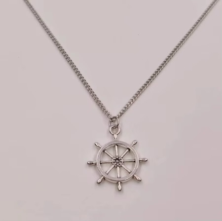Кулон штурвал підвіска з штурвалом якір море моряк амулет, фото 1