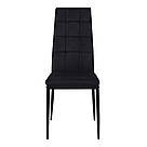 М'який стілець з високою спинкою, велюровий, призначений для туалетного столика та кухні у стилі лофт, фото 6