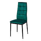 М'який стілець з високою спинкою, велюровий, призначений для туалетного столика та кухні у стилі лофт, фото 8