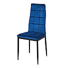 М'який стілець з високою спинкою, велюровий, призначений для туалетного столика та кухні у стилі лофт, фото 9