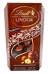 Цукерки Lindt Lindor Hazelnut з фундуком 200 г Італія