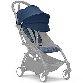 Комплект текстилю (капюшон та дод. м'яка вкладка) Stokke YOYO 6+, Air France Blue
