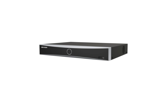 Відеореєстратор Hikvision DS-7604NXI-K1/4P(D) 4-канальный PoE 1U AcuSense, , 1 SATA до 16 Тб, фото 1