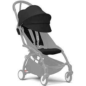 Комплект текстилю (капюшон та дод. м'яка вкладка) Stokke YOYO 6+, Black