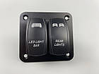Блок перемикачів на 2 клавіші з підсвіткою, фото 3