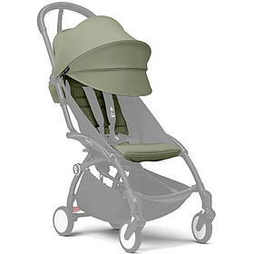 Комплект текстилю (капюшон та дод. м'яка вкладка) Stokke YOYO 6+, Olive