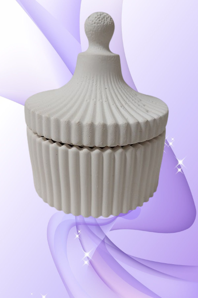 Кашпо гранене з кришкой №2, фото 1