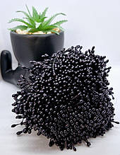 Тичинки ніті. 50 ниток ( 100 головок ) голівка 3-5мм. Колір чорний.