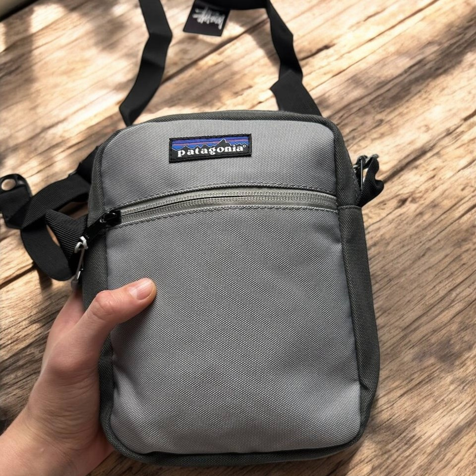 Сумка чоловіча Patagonia барсетка мессенджер через плече сіра. Люкс, фото 1