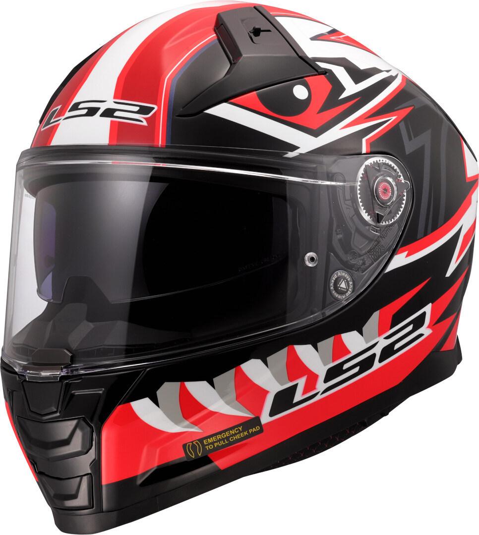 Мотошолом LS2 FF811 Vector II Buntri Black Red