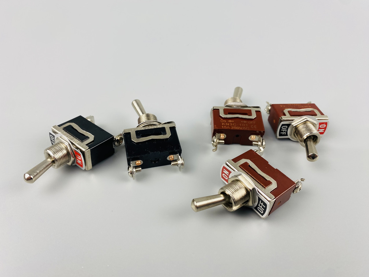 Тумблер великий E-TEN 1021 (KN3(C)-101A), ON-OFF, 2pin, 15A 250VAC, фото 1