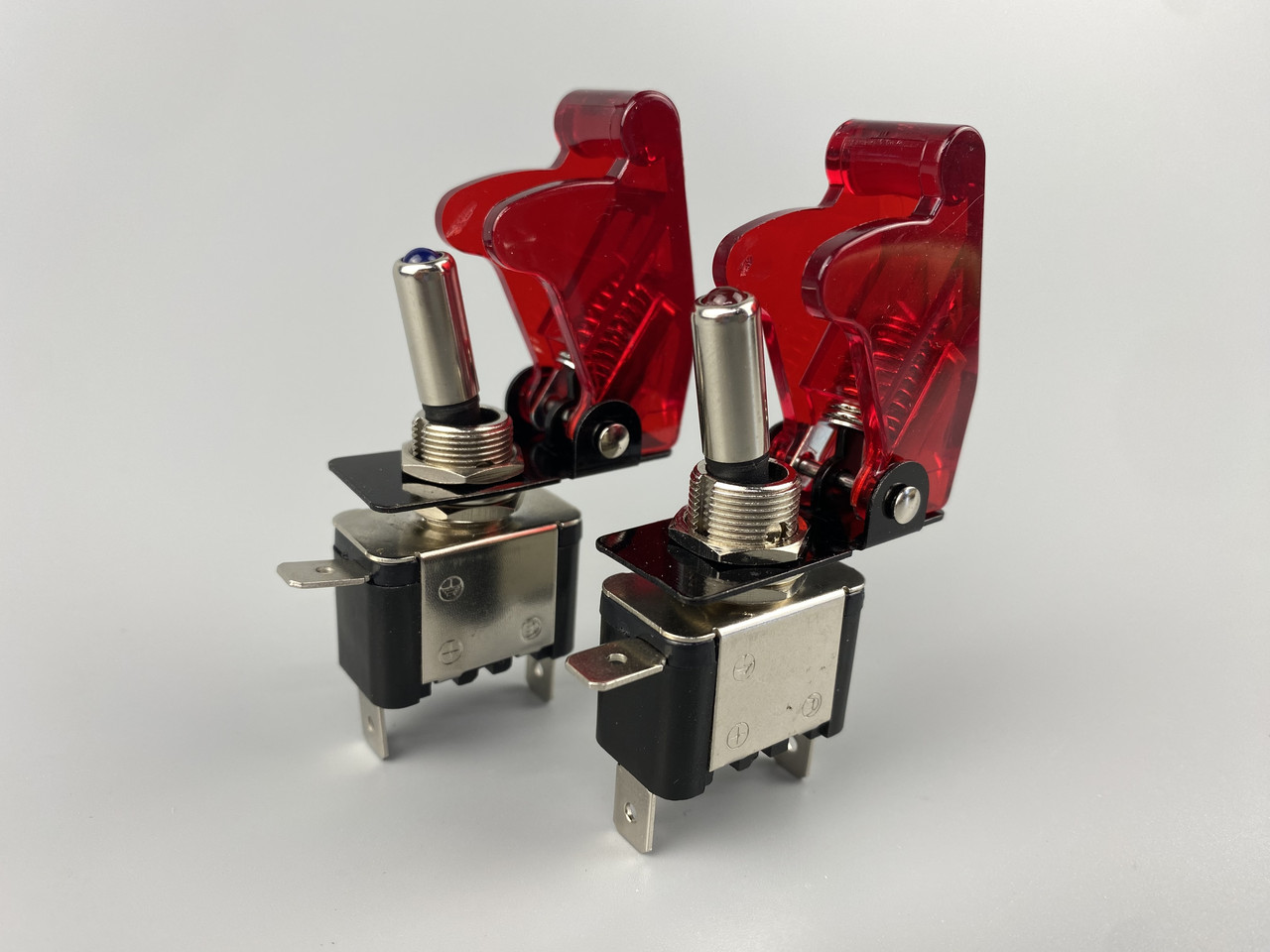 Перемикач із чохлом прозоро червоного кольору, фото 1